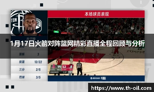 yy易游1月17日火箭对阵篮网精彩直播全程回顾与分析